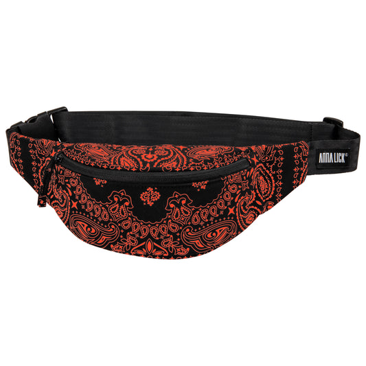 Belt Bag Black/Orange Paisley