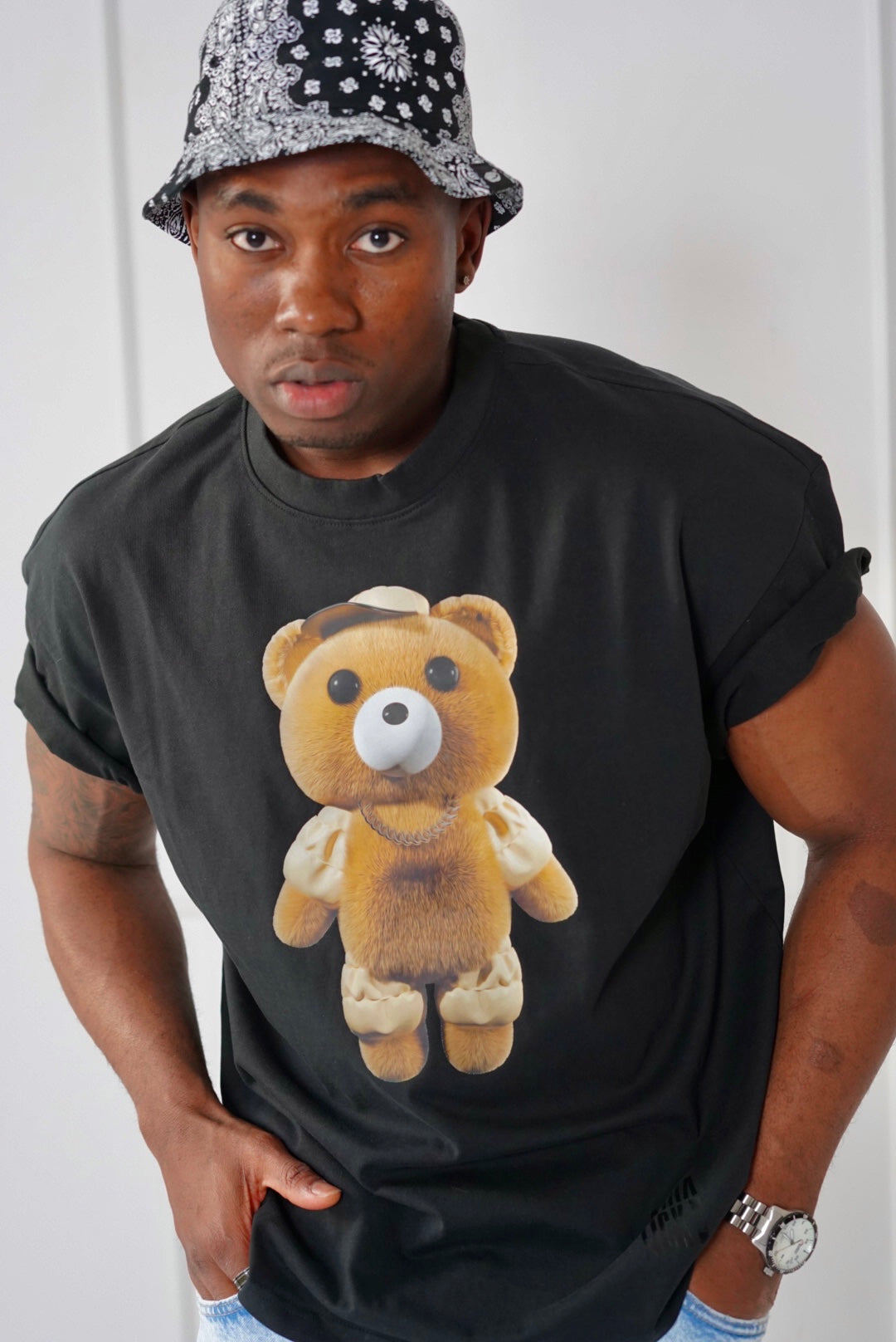 T-shirt Teddy Bear oversize heavy cotton