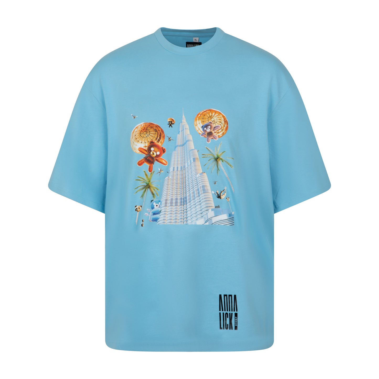 Oversized Sleeve Tee Blue