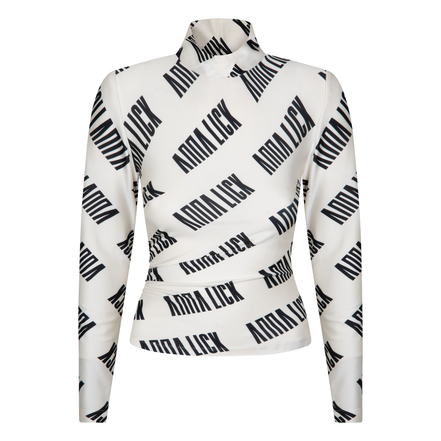 Black&amp;White roll neck top