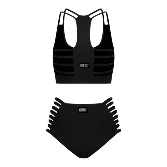 Swimwear  high waisted -side waist parallel