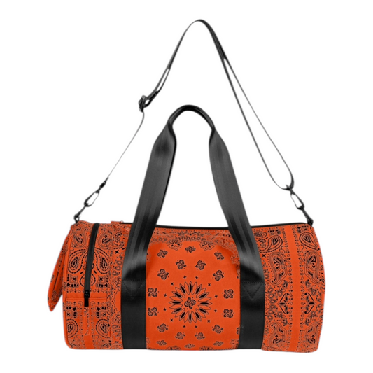 Travel/Gym Bag Paisley Orange