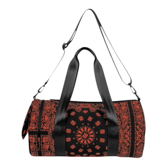 Travel/Gym Bag Paisley Black
