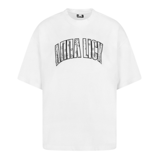 Organic Tee Paisley White/Black