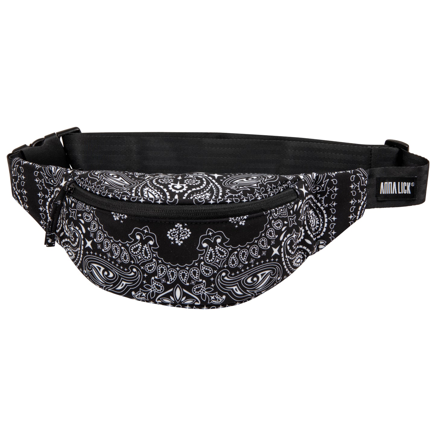 Belt Bag Black/White Paisley