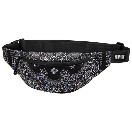 Belt Bag Black/White Paisley