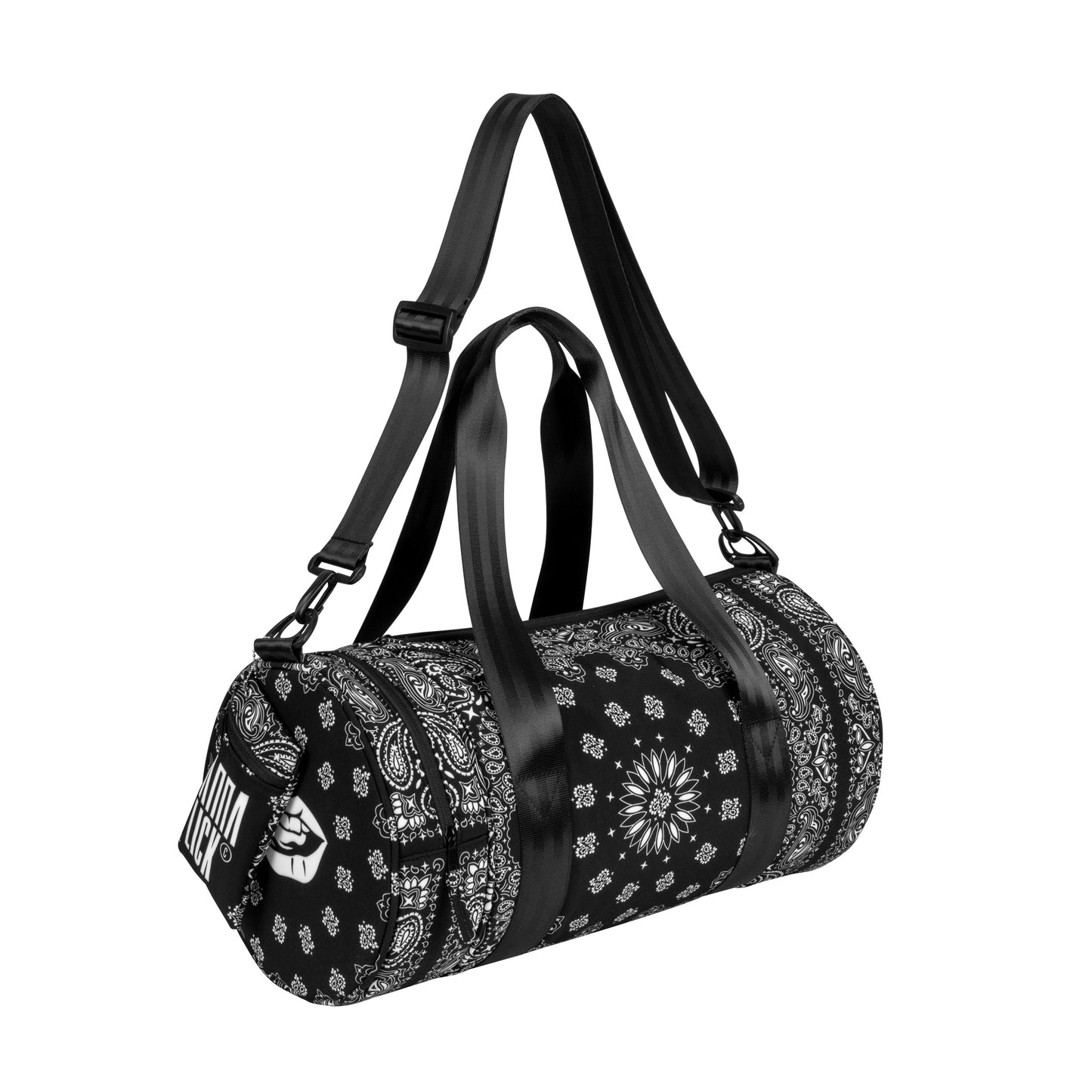 Travel/Gym Bag Paisley Black