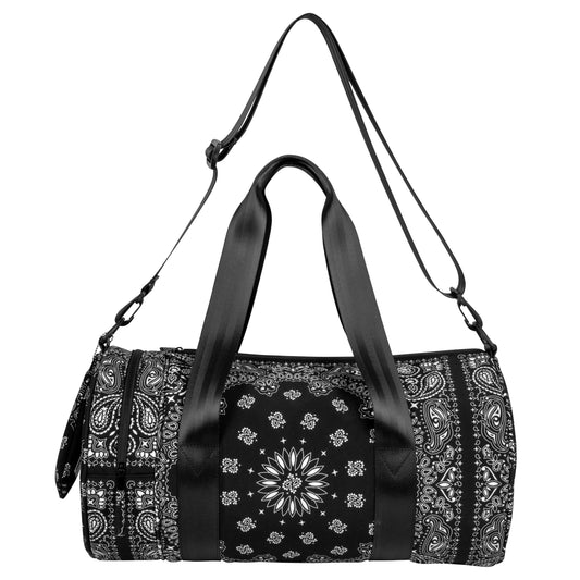 Travel/Gym Bag Paisley Black