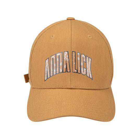 6-panel curved Snap Paisley Beige