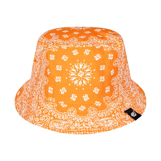 Bucket hat Paisley Orange