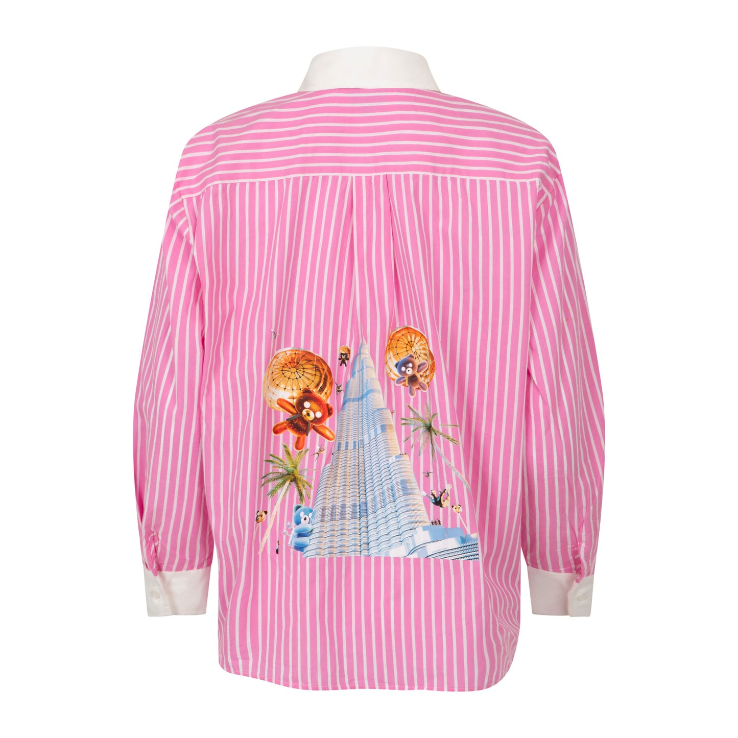 Striped Cotton Shirt with print